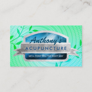 Acupuncture Slogans Business Cards