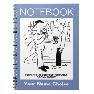 Acupuncture Treatment Cartoon Notebook