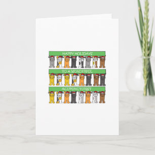 Acupuncturist Happy Holidays Holiday Card