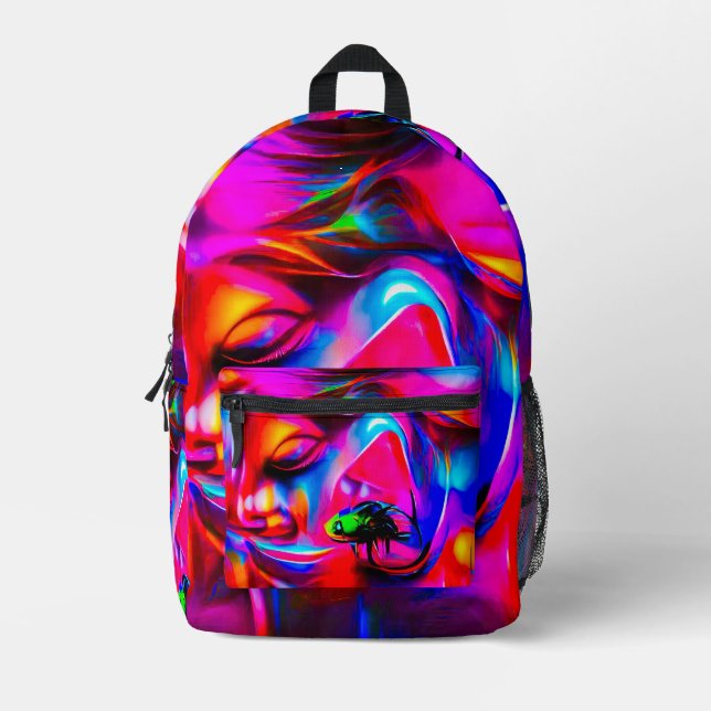 Acusticophobia 2 printed backpack (Front)