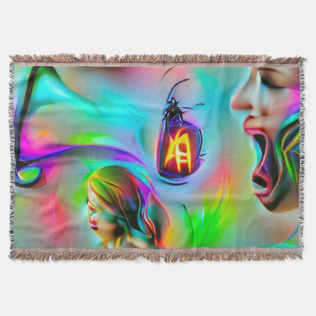 Acusticophobia Throw Blanket (Front)