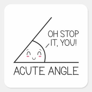Acute Angle Square Sticker