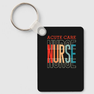 Acute Care Nurse Vintage Key Ring
