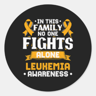 Acute Leukaemia  Leukaemia Awareness  Classic Round Sticker
