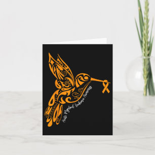 Acute Myeloid Leukaemia Awareness Hummingbird Oran Card