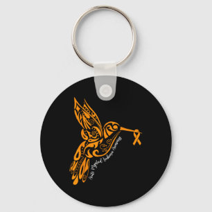 Acute Myeloid Leukaemia Awareness Hummingbird Oran Key Ring