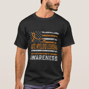 Acute Myeloid Leukaemia Awareness Month American F T-Shirt