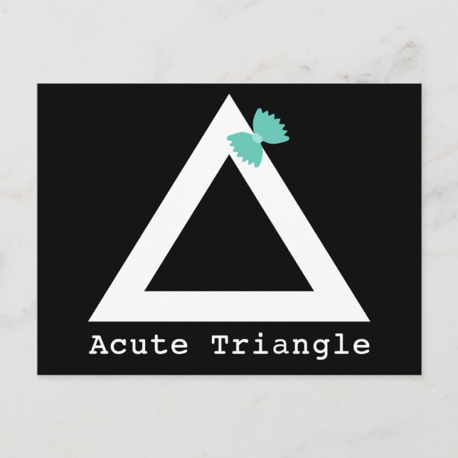 Acute Triangle Postcard (Front)
