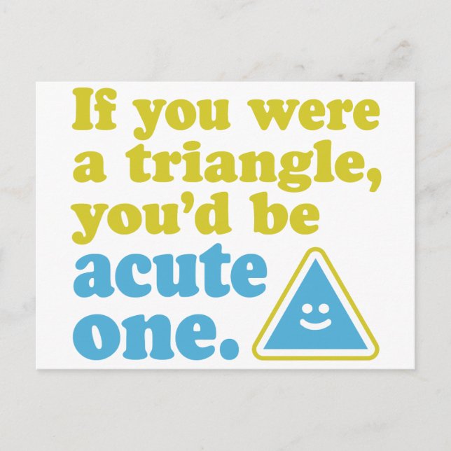 Acute Triangle Postcard (Front)