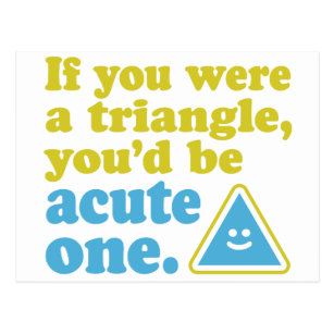 Acute Triangle Postcard