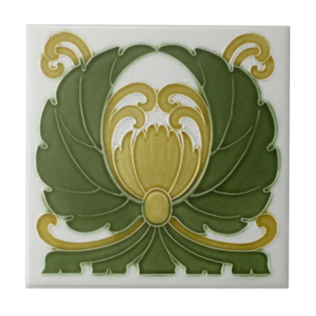 AD003 Art Deco Reproduction Ceramic Tile (Front)