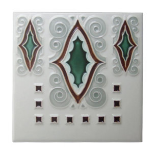 AD008 Art Deco Reproduction Ceramic Tile