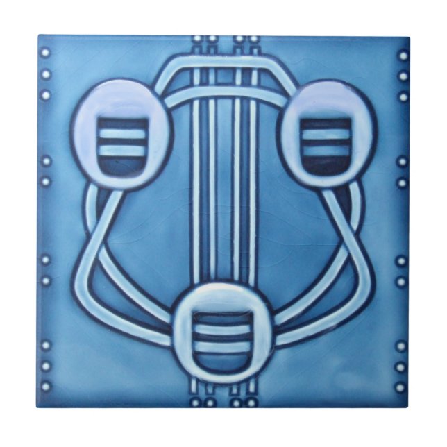 AD013 Art Deco Reproduction Ceramic Tile (Front)