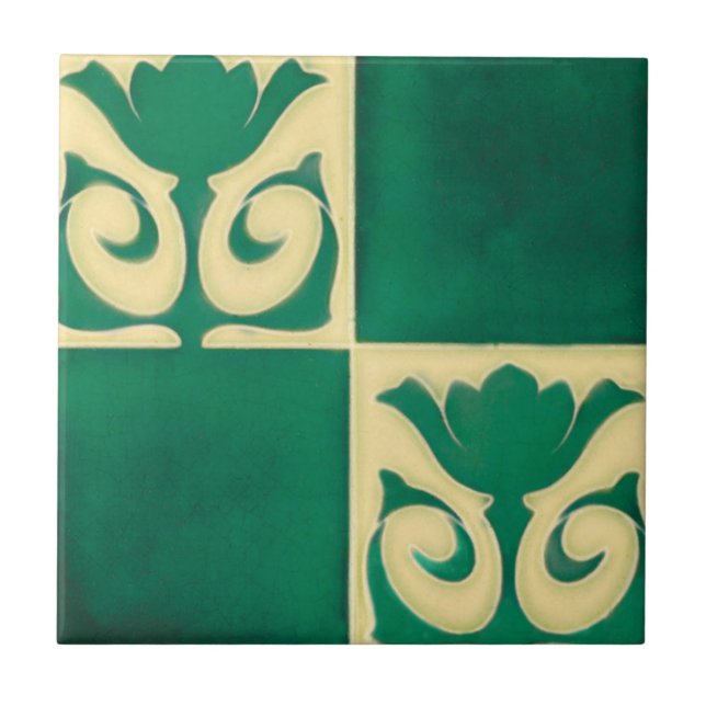 AD019 Art Deco Reproduction Ceramic Tile (Front)