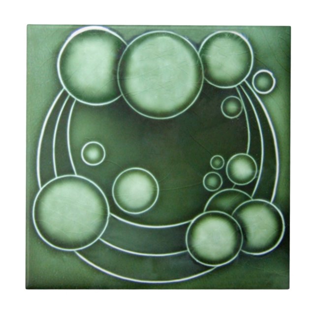 AD025 Art Deco Reproduction Ceramic Tile (Front)