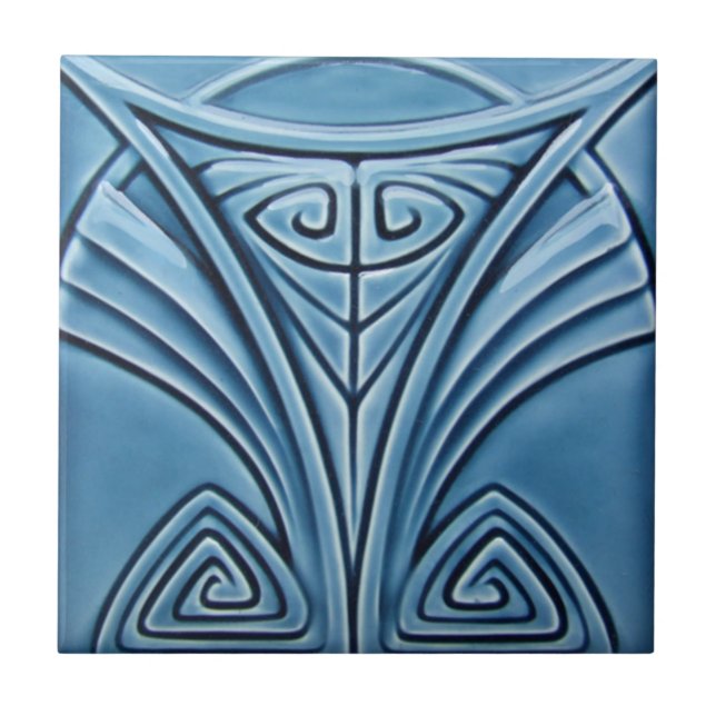 AD027 Art Deco Reproduction Ceramic Tile (Front)