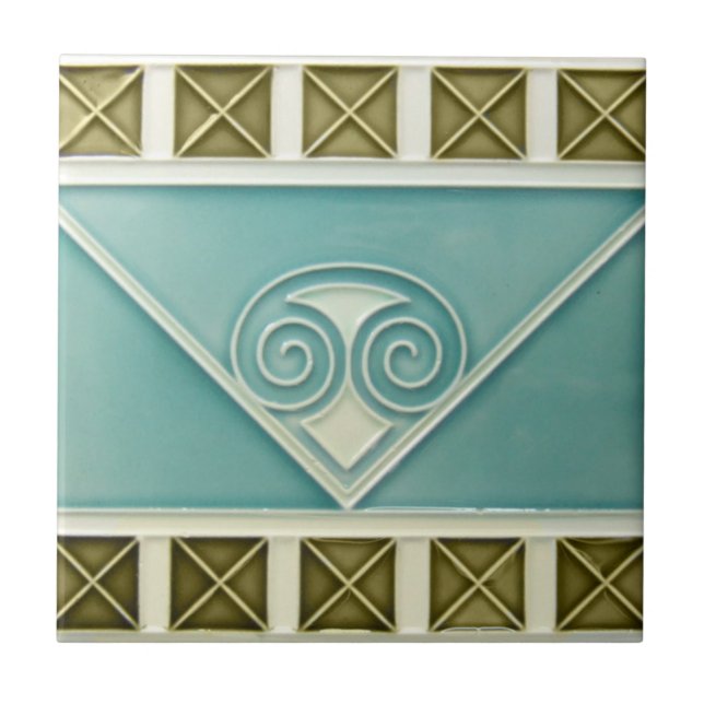 AD031 Art Deco Reproduction Ceramic Tile (Front)