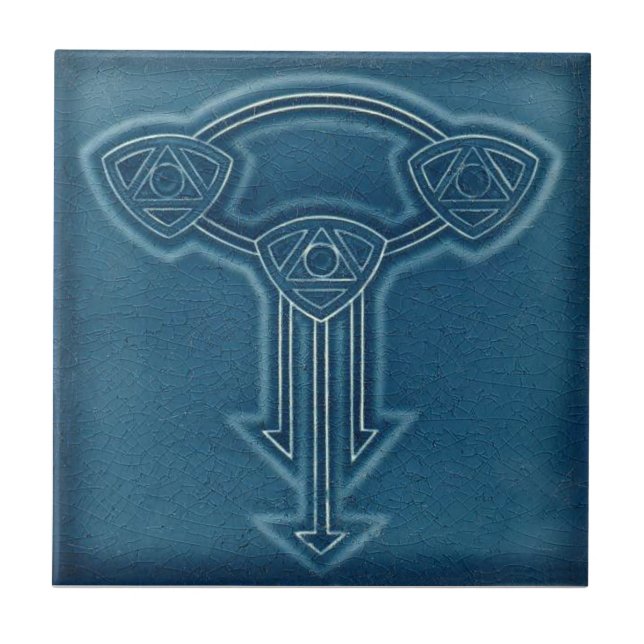 AD042 Art Deco Reproduction Ceramic Tile (Front)