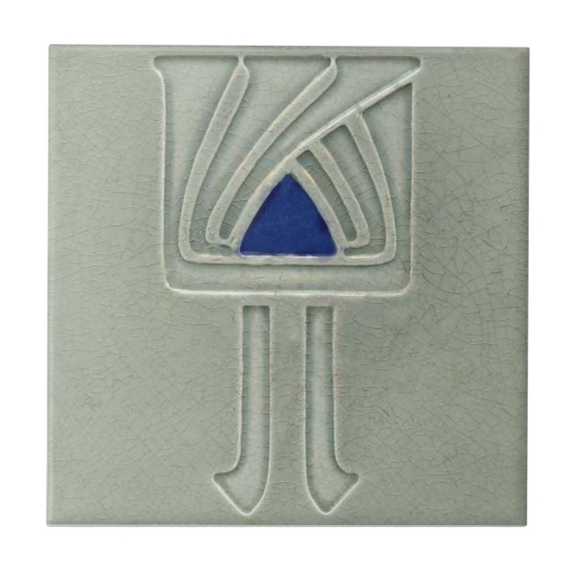 AD046 Art Deco Reproduction Ceramic Tile (Front)