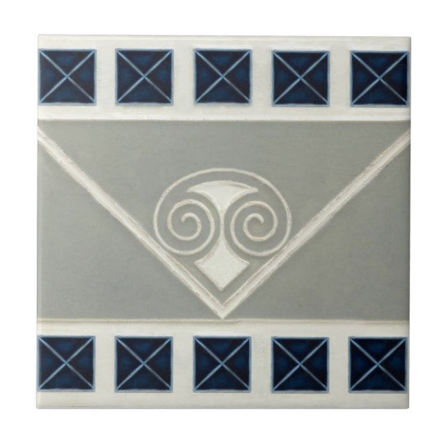 AD051 Art Deco Reproduction Ceramic Tile (Front)