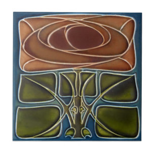AD052 Art Deco Reproduction Ceramic Tile
