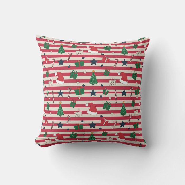 AD 001 - Christmas digital pattern Cushion (Front)
