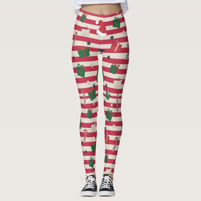 AD 001 - Christmas digital pattern Leggings (Front)