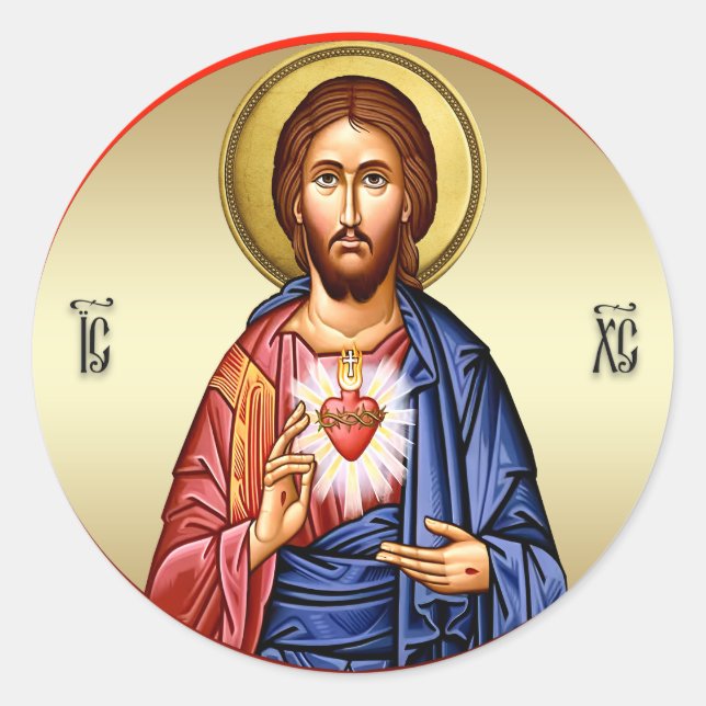 AD 002 - Jesus Christ Classic Round Sticker (Front)
