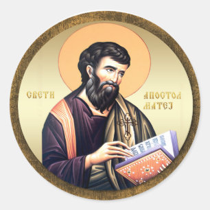 AD 003 - Apostle Matthew Classic Round Sticker