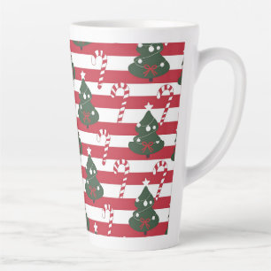 AD 003 - Christmas digital graphic pattern Latte Mug