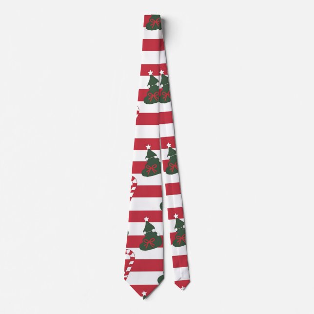 AD 003 - Christmas digital pattern Tie (Front)