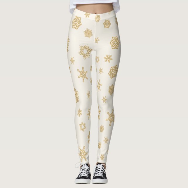 AD 010 - Christmas digital graphic pattern Leggings (Front)