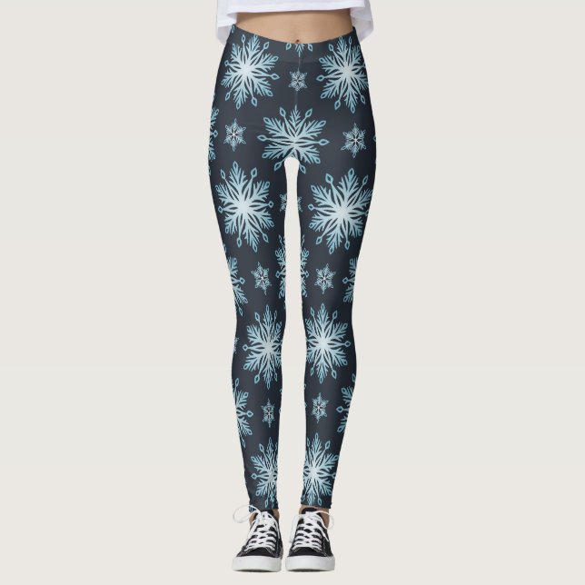 AD 013 - Christmas digital graphic pattern Leggings (Front)