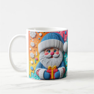 AD 017 - Christmas digital graphic Santa Claus 3d  Coffee Mug