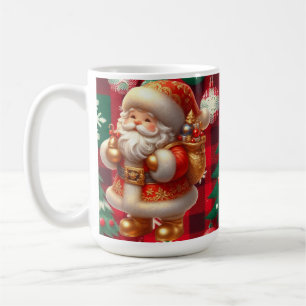 AD 018 - Christmas digital graphic Santa 3d Coffee Mug