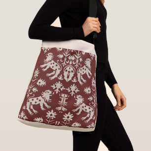 AD 1200s speckled lions print Crossbody Bag