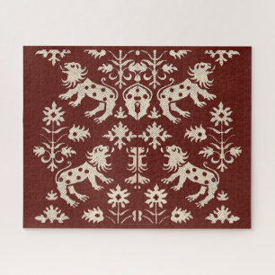 AD 1200s speckled lions print Jigsaw Puzzle