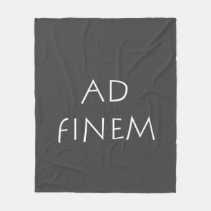 Ad finem fleece blanket