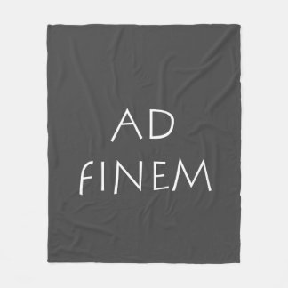 Ad finem fleece blanket