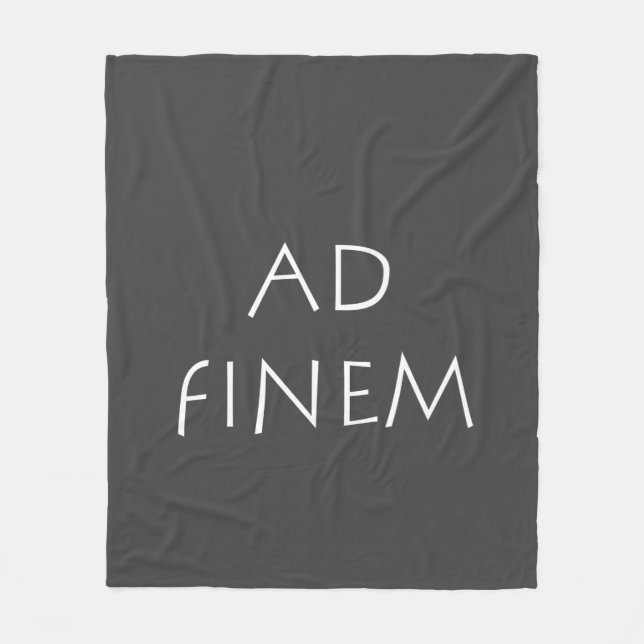 Ad finem fleece blanket (Front)