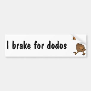 AD- Hilarious Dodo Bird Design Bumper Sticker