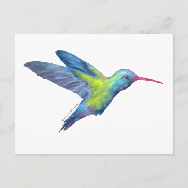 AD hummingbird Postcard (Front)