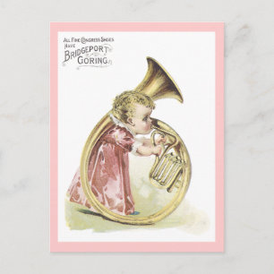 Ad Label Congress Shoes Victorian Postcard