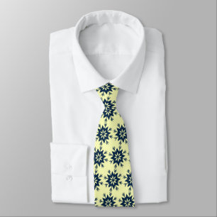 Ad Man Arrow-flake Snowflake Lemon Two-sided Tie
