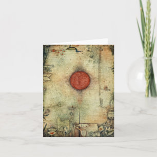 Ad Marginem by Paul Klee, Abstract Art Card