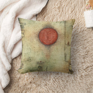 Ad Marginem by Paul Klee, Abstract Art Cushion