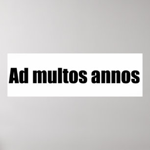 Ad multos annos poster