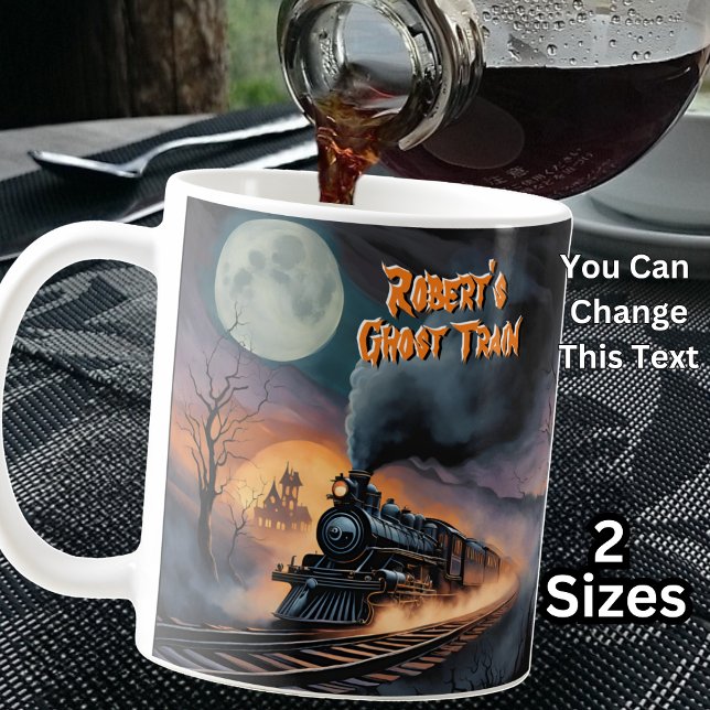 Ad Name, Ghost Train Halloween Night Steam Train  Coffee Mug (Creator Uploaded)