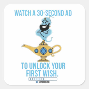 Ad-Supported Magic Square Sticker