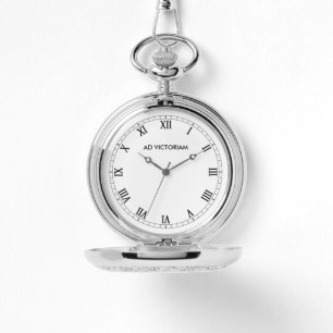 Ad Victoriam Roman Numeral Pocket Watch